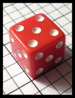 Dice : Dice - 6D Pipped - Red all 5s - Jeff Brown and Family Gift Feb 2011